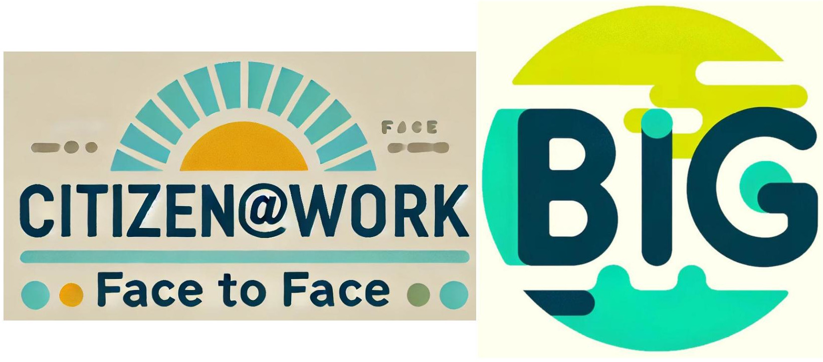 Logo: Bürger im Gespräch und Demokratie-Labor